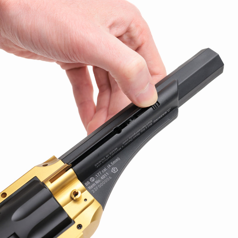 Load image into Gallery viewer, 1858 CO2 Pistol Kit - Black & Gold