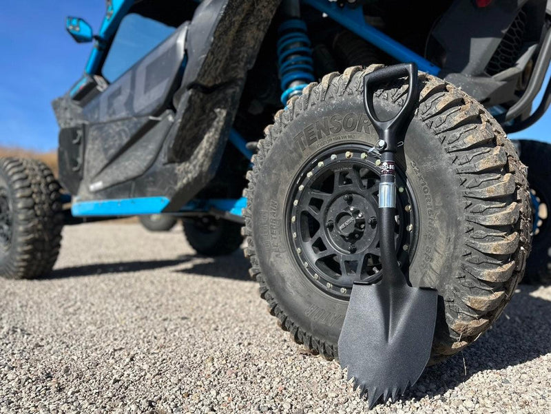 Load image into Gallery viewer, Krazy Beaver Mini Shovel with guard (Textured Black Head / Black Handle # 45641)