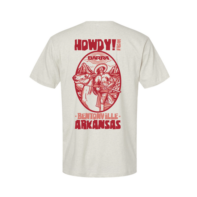 Load image into Gallery viewer, Cowboy Men's T-Shirt - Red & Natural Heather