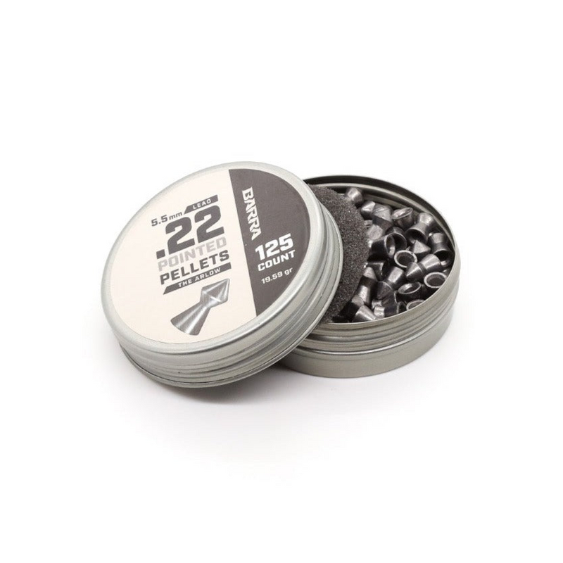 Load image into Gallery viewer, Arlow Pointed Tip .22 Caliber Pellets - 125 Count