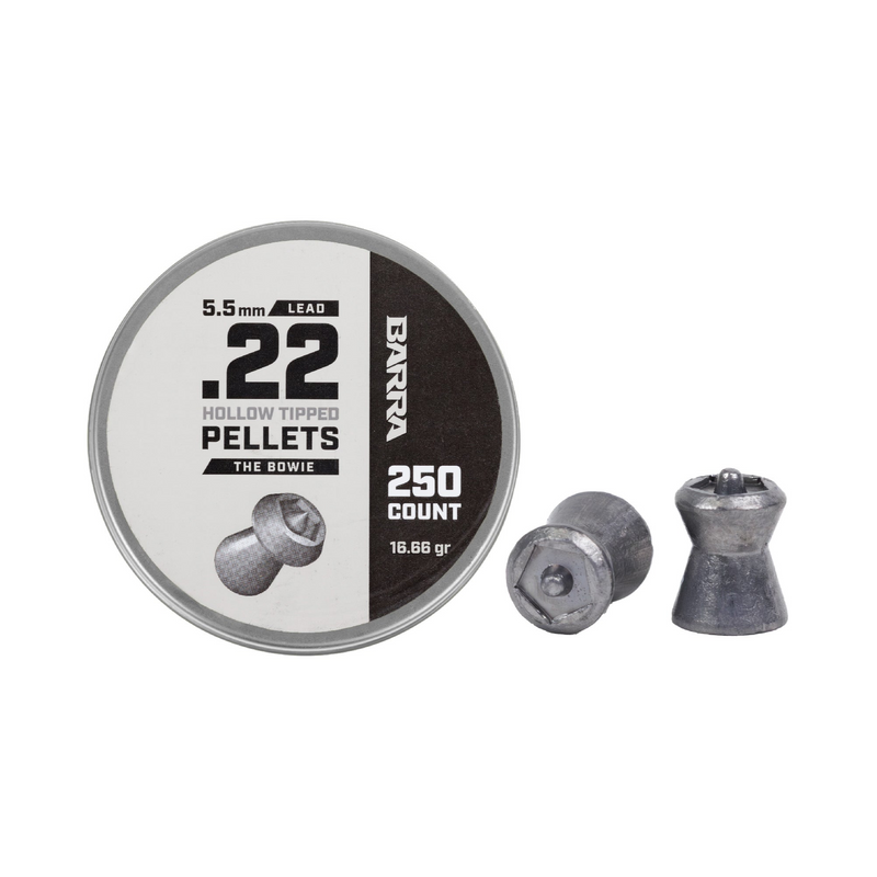 Load image into Gallery viewer, Bowie Hollow Tipped .22 Caliber Pellets - 250 Count