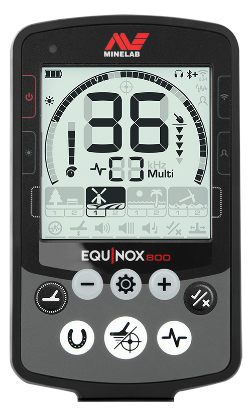 Load image into Gallery viewer, Minelab Equinox 800 Metal Detector + Minelab Equinox Double-D 15&quot; Smart Coil
