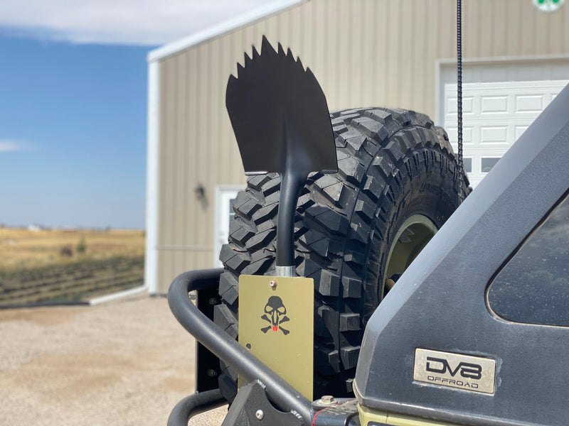 Load image into Gallery viewer, Krazy Beaver Shovel XL (Black Textured Head / Black Handle)