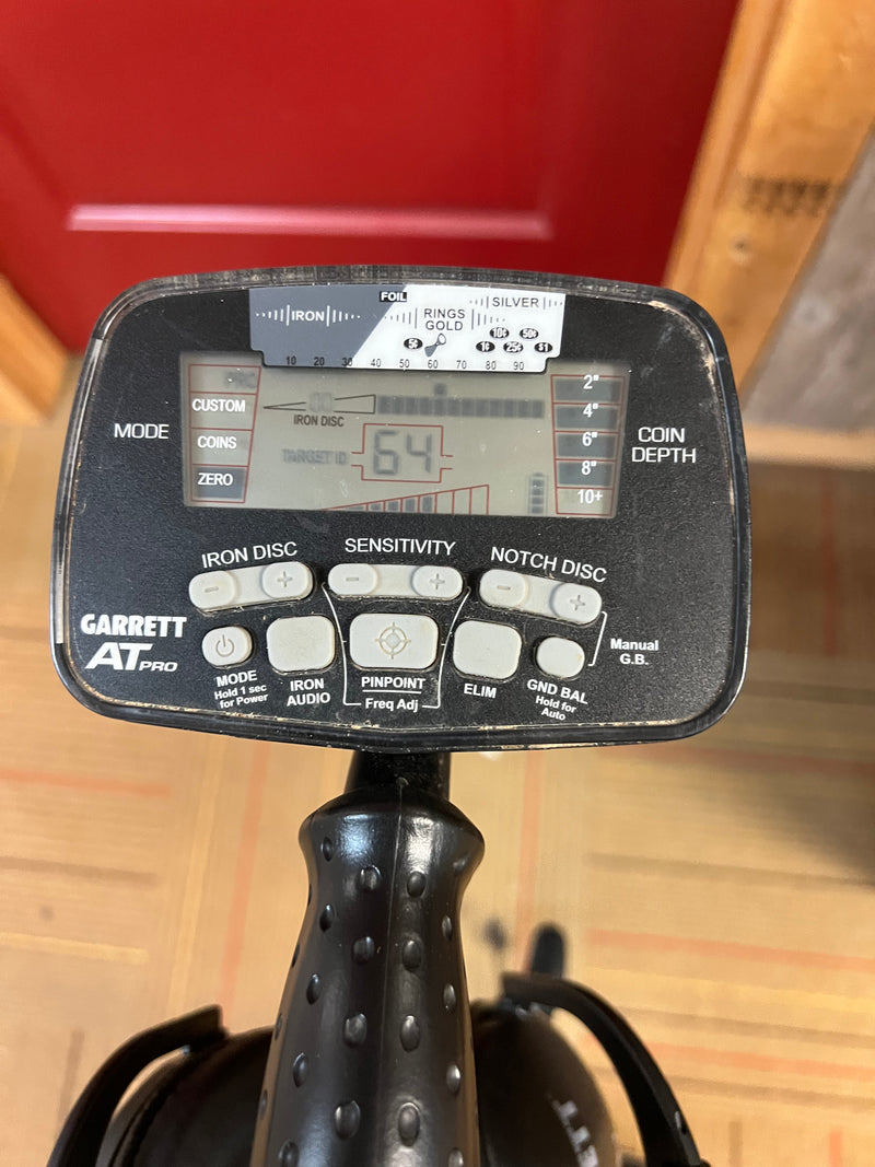 Load image into Gallery viewer, Used Garrett AT Pro Metal Detector with Wired Headphones