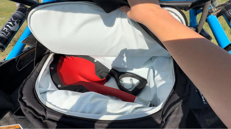 Load image into Gallery viewer, Krazy Beaver Mini Shovel with guard(Textured Red Head / Black Handle # 45642)