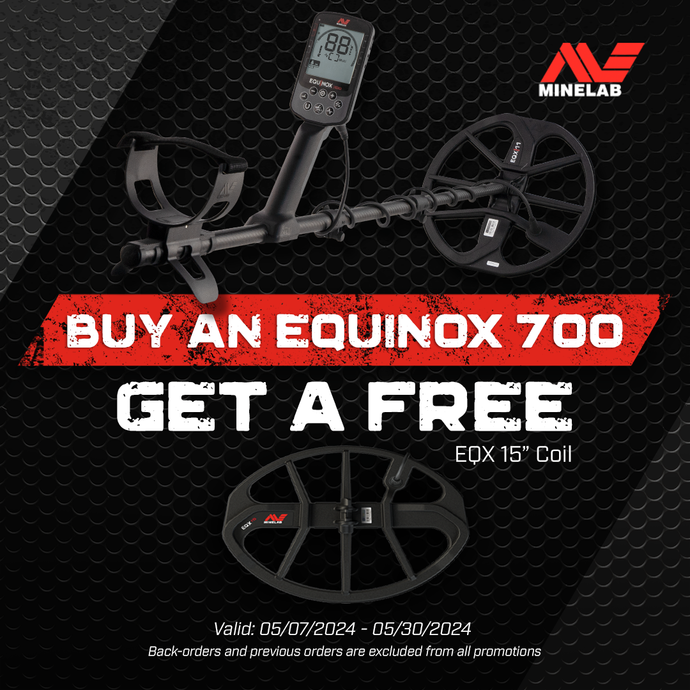Minelab Equinox 700 Promo with a FREE Equinox 12