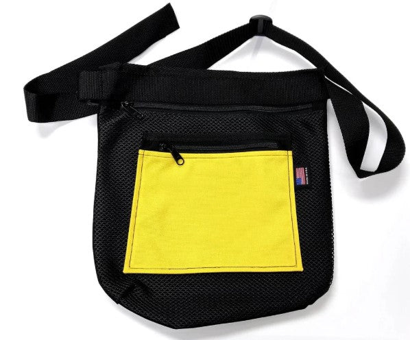 Load image into Gallery viewer, Belted Mesh Water Pouch for Metal Detecting - Quick Drain