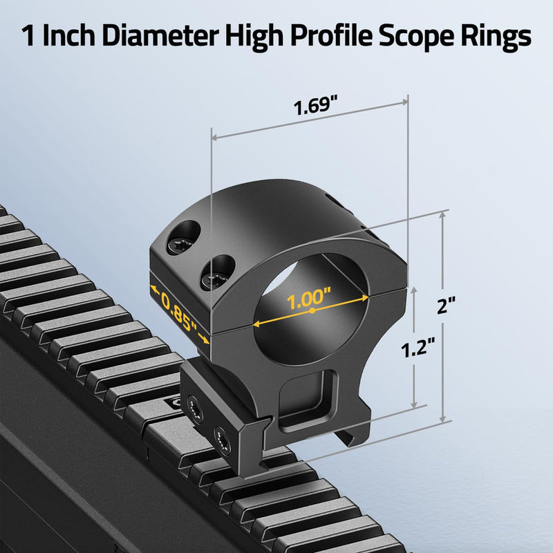 Load image into Gallery viewer, CVLIFE Precision 1 Inch Scope Rings Mount - 2 Pieces