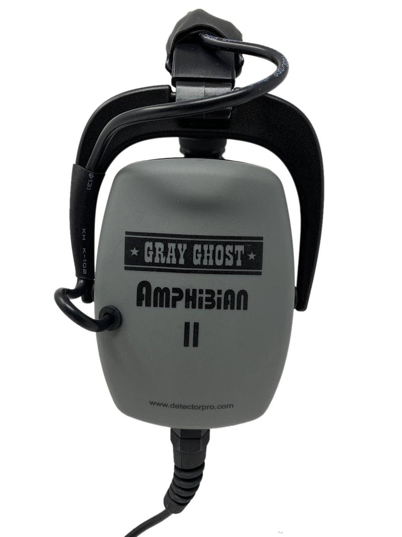 Load image into Gallery viewer, DetectorPro Gray Ghost Amphibian II Headphones for Garrett AT Max Pro Gold ATX Infinium Seahunter