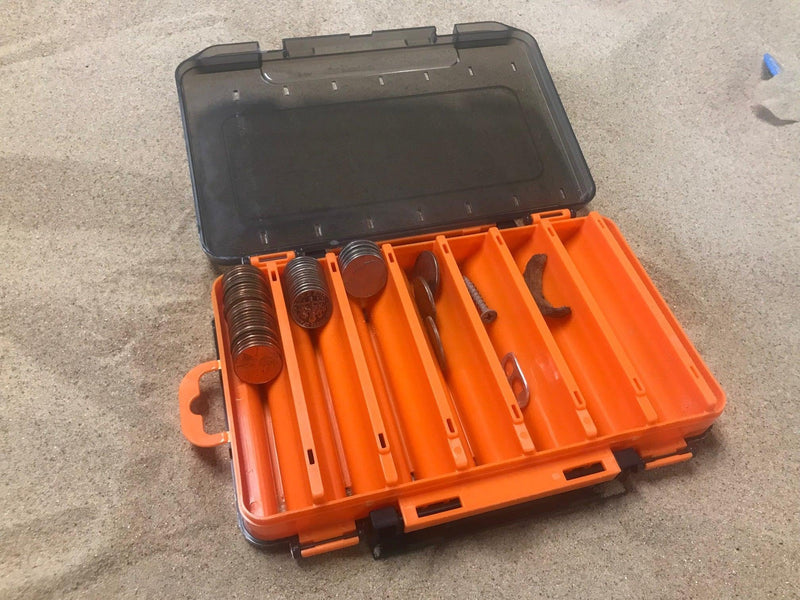 Load image into Gallery viewer, MDS Small Double-Sided Finds Box: The Perfect Companion for Your Metal Detecting Adventures!