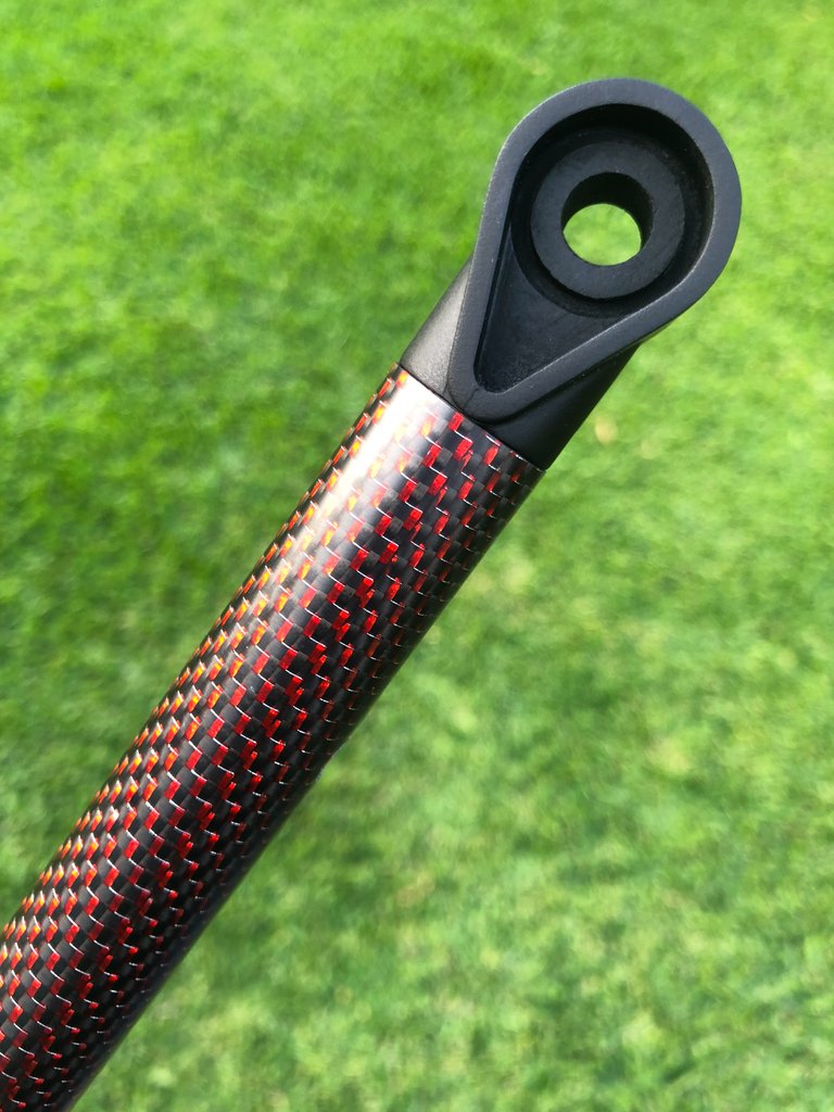 Load image into Gallery viewer, Detect-Ed Equinox Red Belly Red Carbon Fiber Lower Shaft
