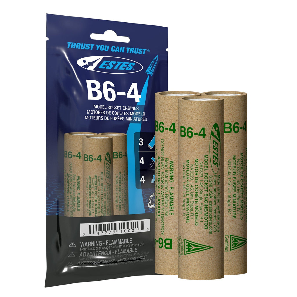Estes Rockets - B6-4 Engines (3pk)