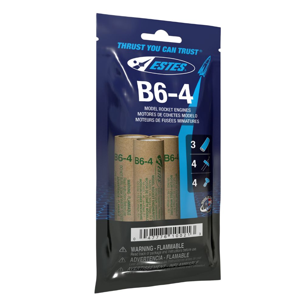 Estes Rockets - B6-4 Engines (3pk)