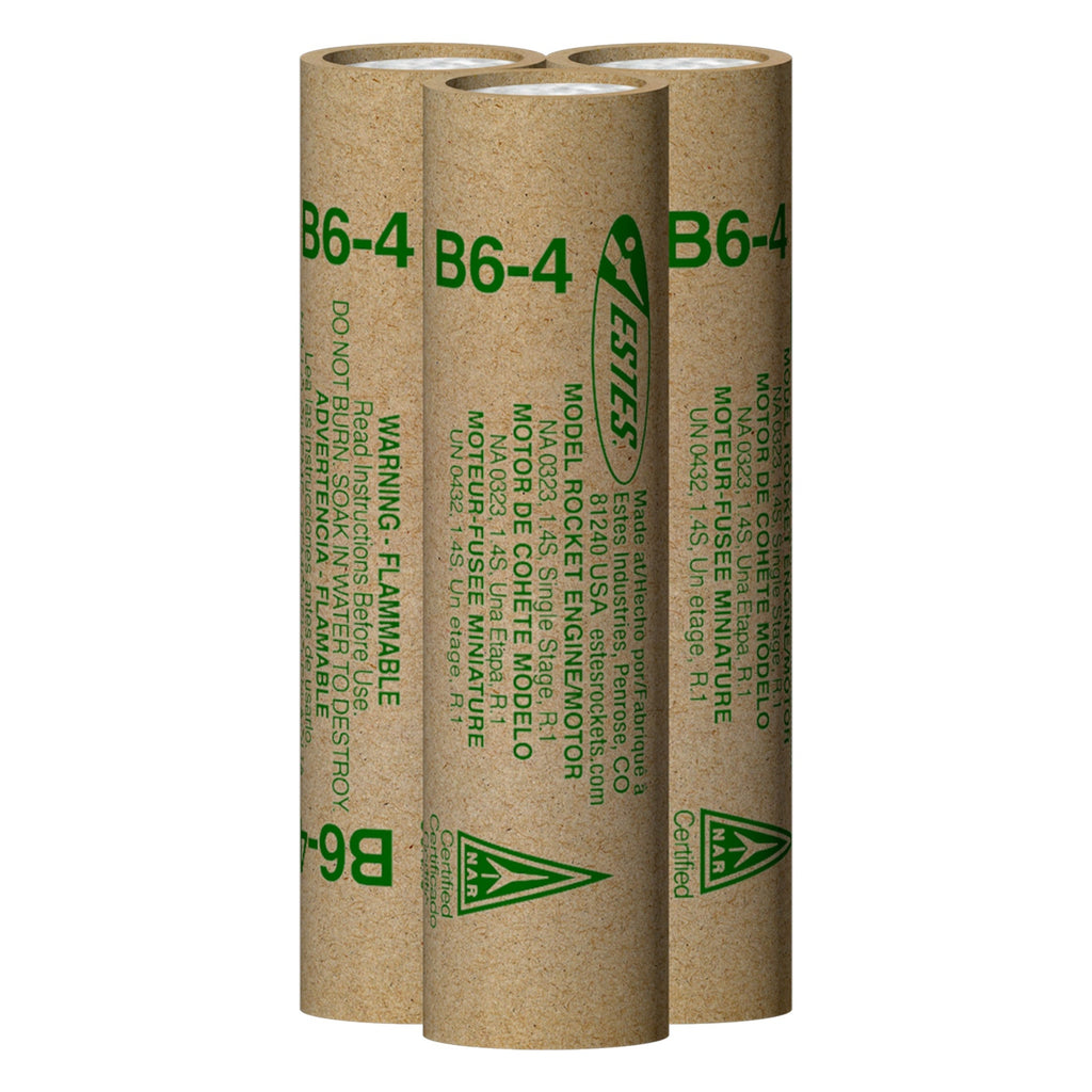 Estes Rockets - B6-4 Engines (3pk)