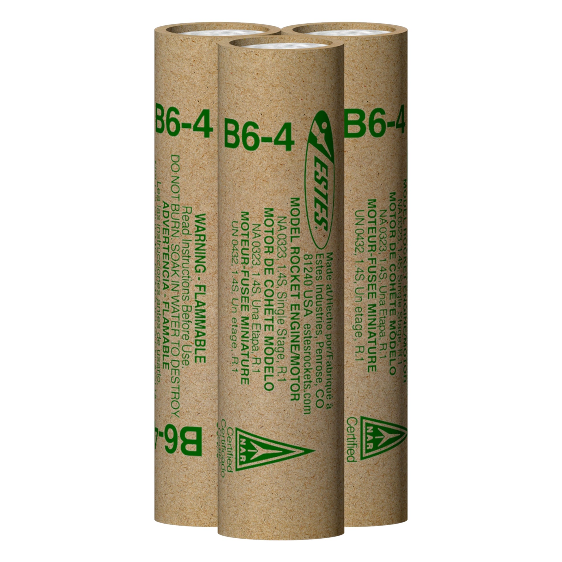 Estes Rockets - B6-4 Engines (3pk)