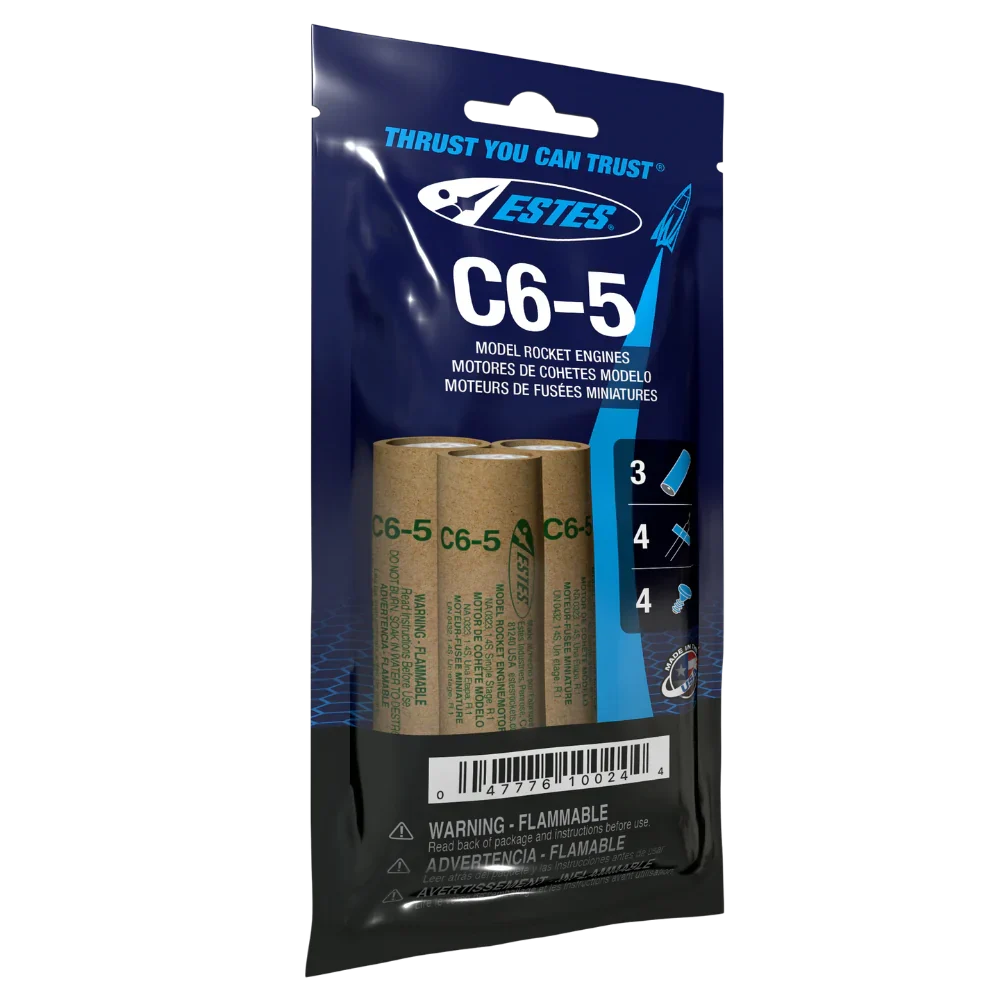 Estes Rockets - C6-5 Model Rocket Engines (3pk)