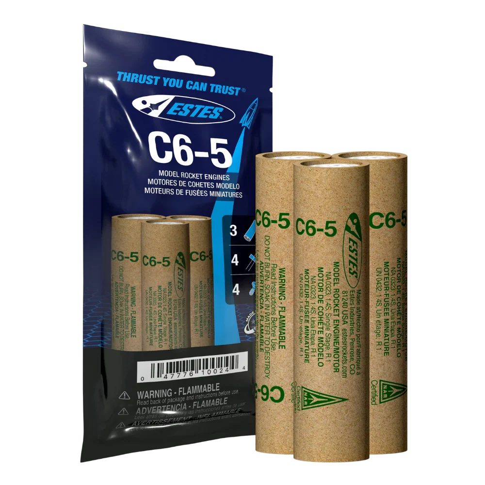 Estes Rockets - C6-5 Model Rocket Engines (3pk)