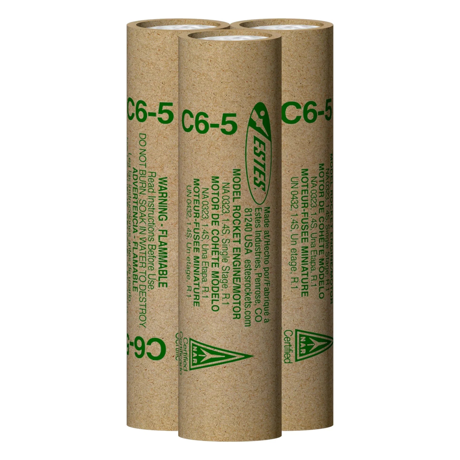 Estes Rockets - C6-5 Model Rocket Engines (3pk)