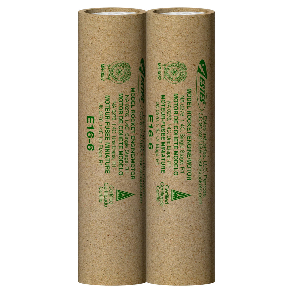 Estes Rockets - E16-6 Engines (29 mm) (2pk)
