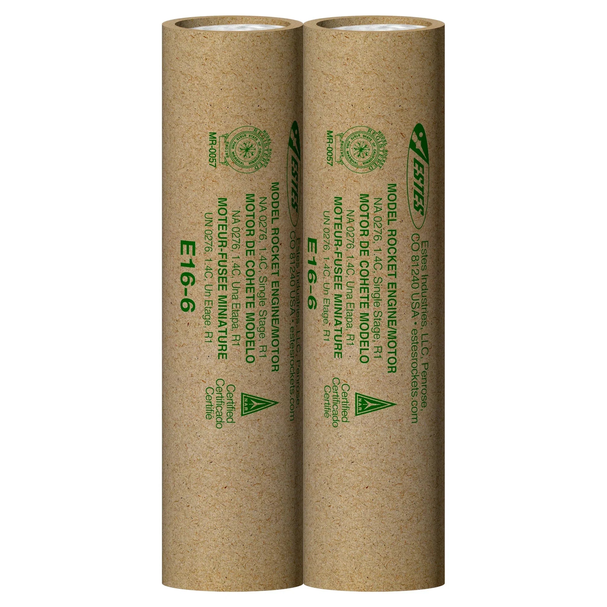 Estes Rockets - E16-6 Engines (29 mm) (2pk)