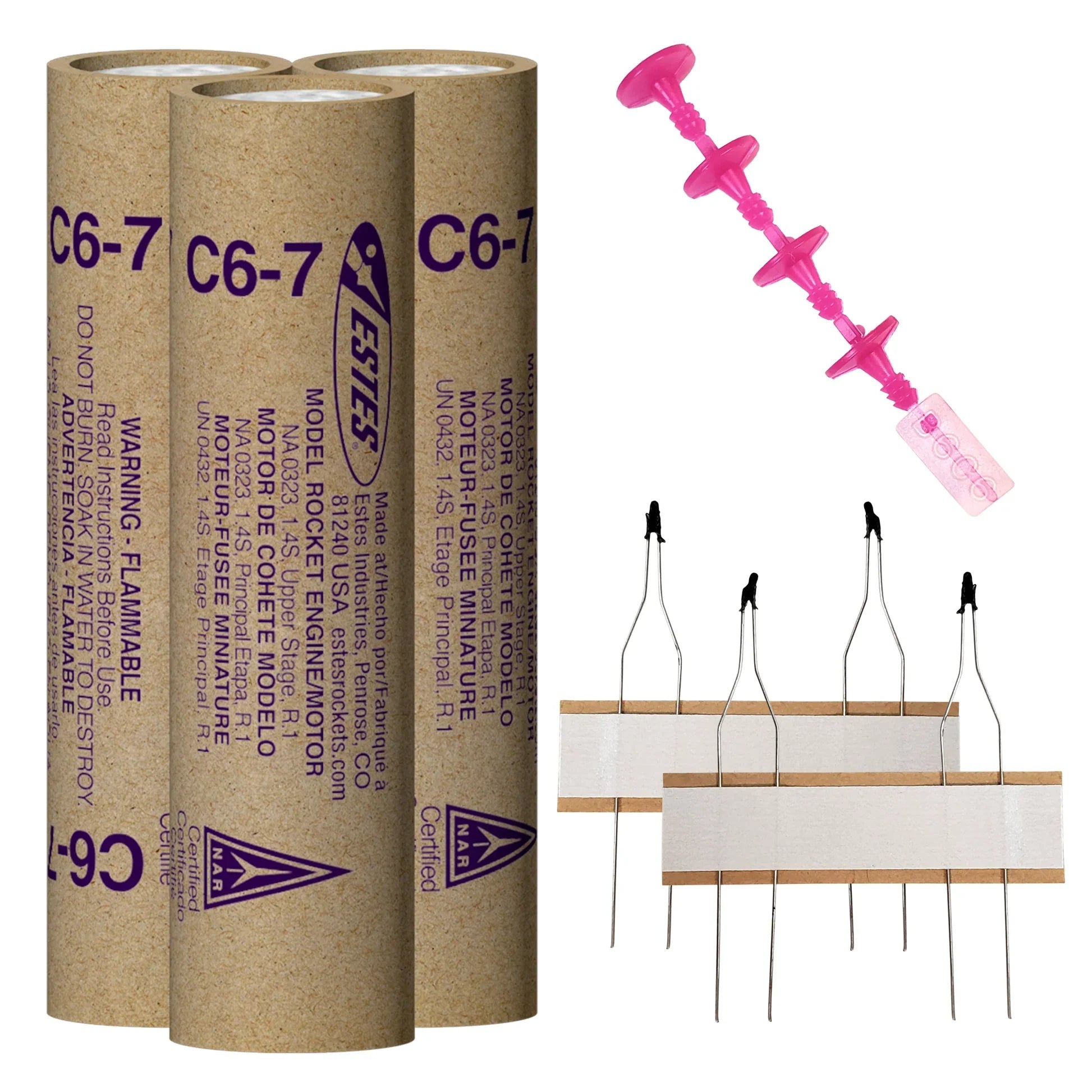 Estes Rockets - C6-7 Model Rocket Engines (3pk)
