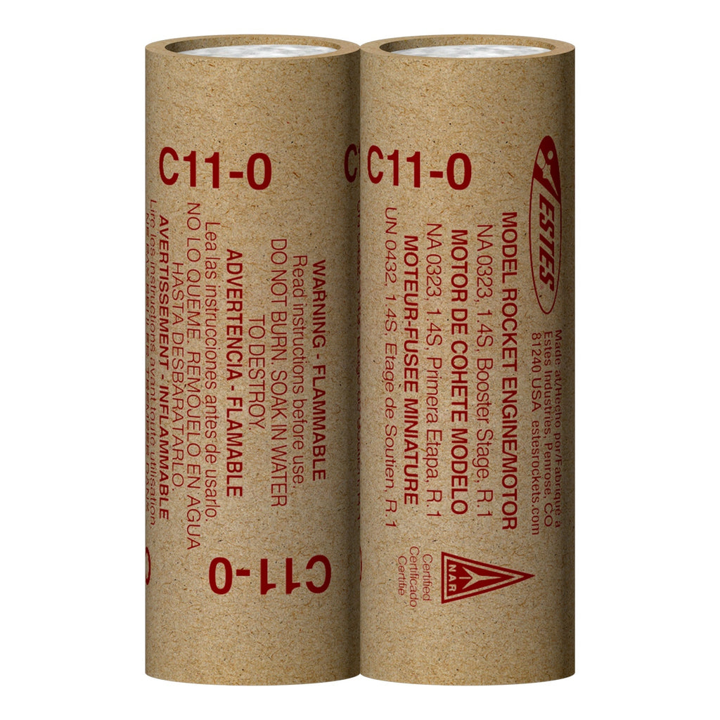 ESTES - C11-0 Model Rocket Engines (2pk)