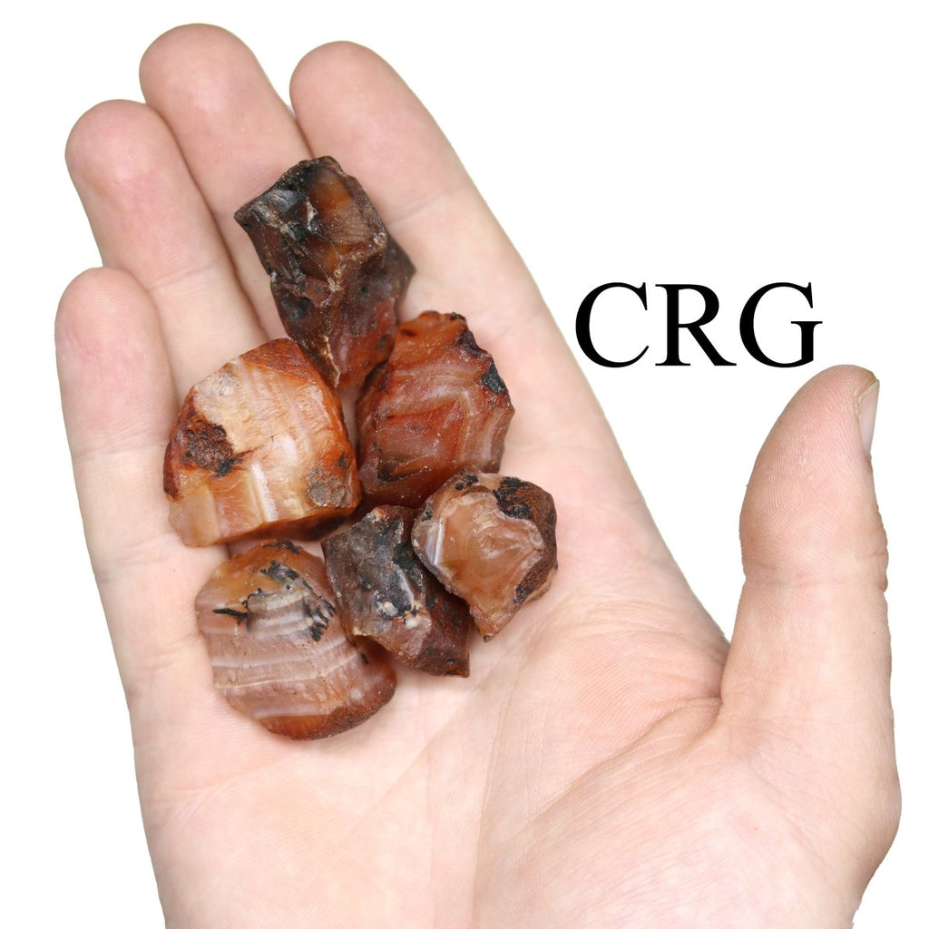 Rough Red Carnelian / 20-40mm AVG - 1 LB. LOT