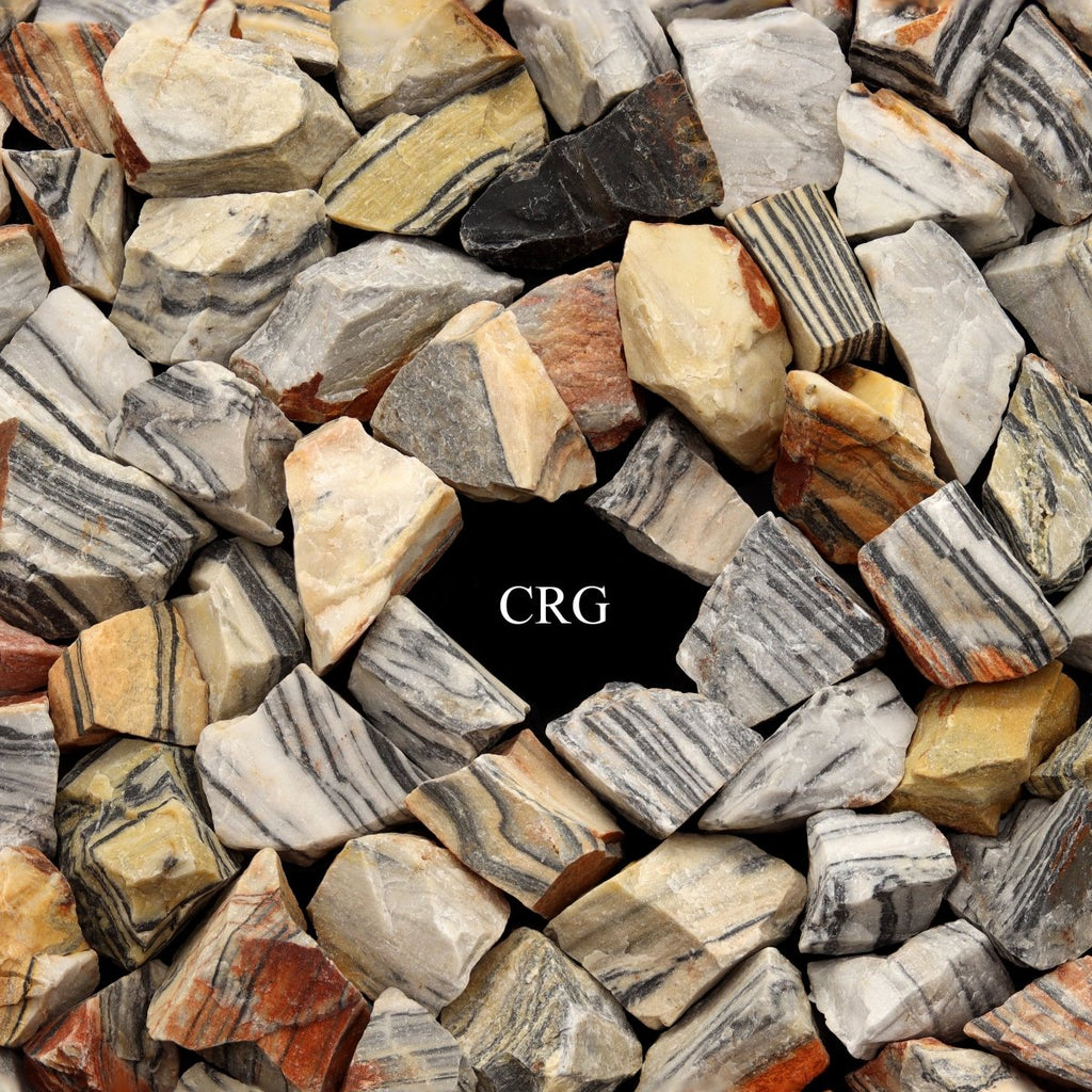 Rough Zebra Jasper / 30-60mm AVG - 1 LB. LOT