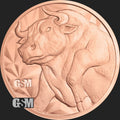 1 oz Copper Round - Bull & Bear