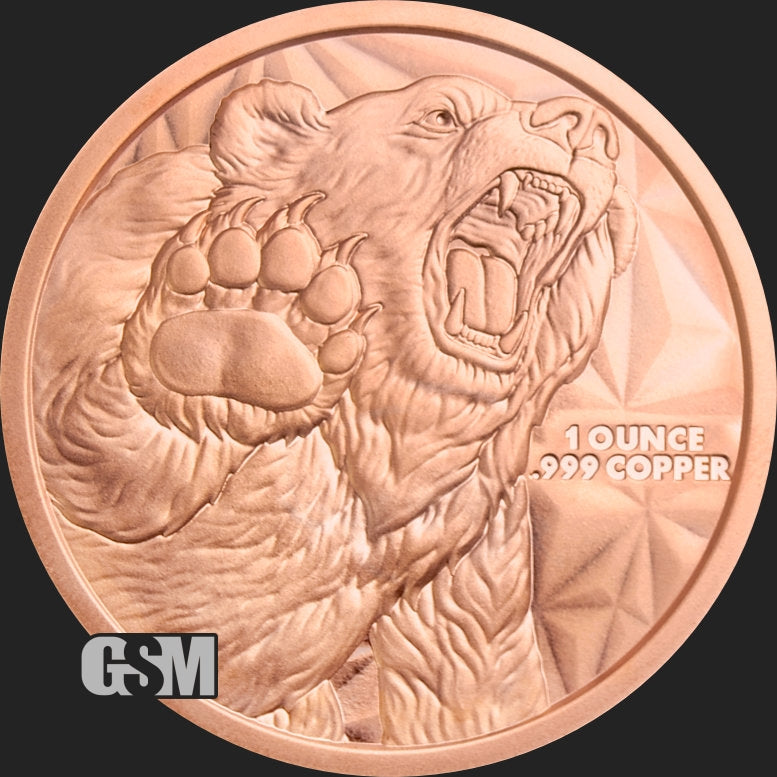 1 oz Copper Round - Bull & Bear