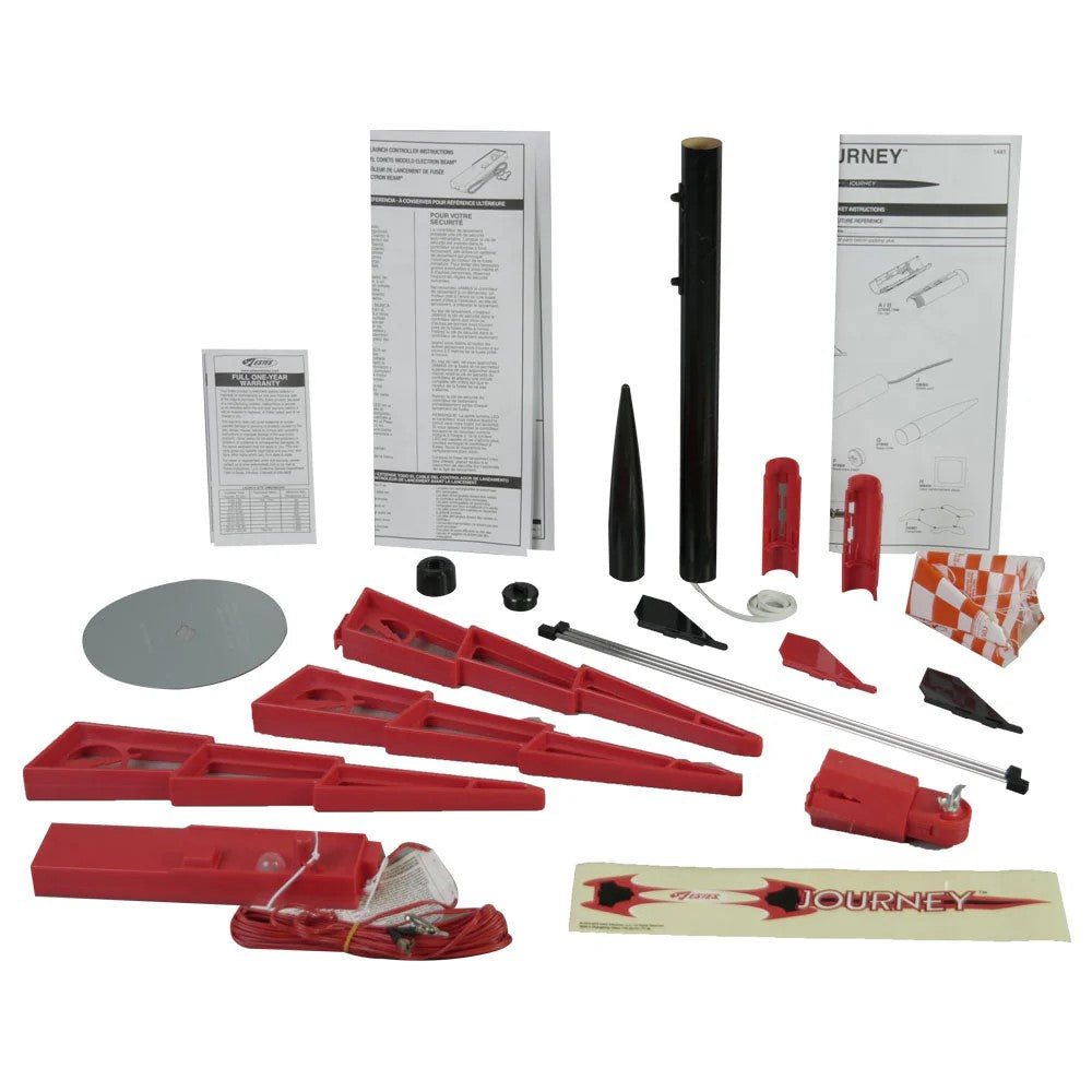 ESTES Journey™ Launch Set Rocket-Building Kit, Beginner Flying-Rocket-Model Kit for Ages 10+