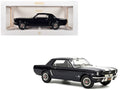 Norev - 1965 Ford Mustang Hardtop Coupe Nightmist Blue Metallic with White Stripes 1/18 Diecast Model Car by Norev