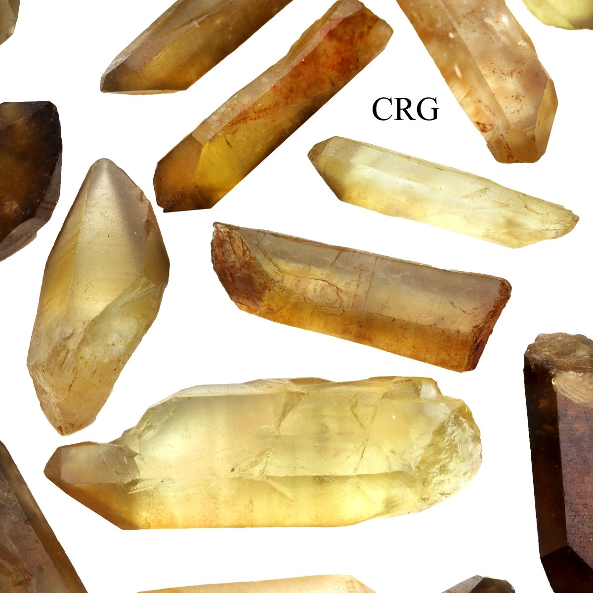 1KILO LOT - Natural Zambian Citrine Points Mixed Sizes / 1"-5"