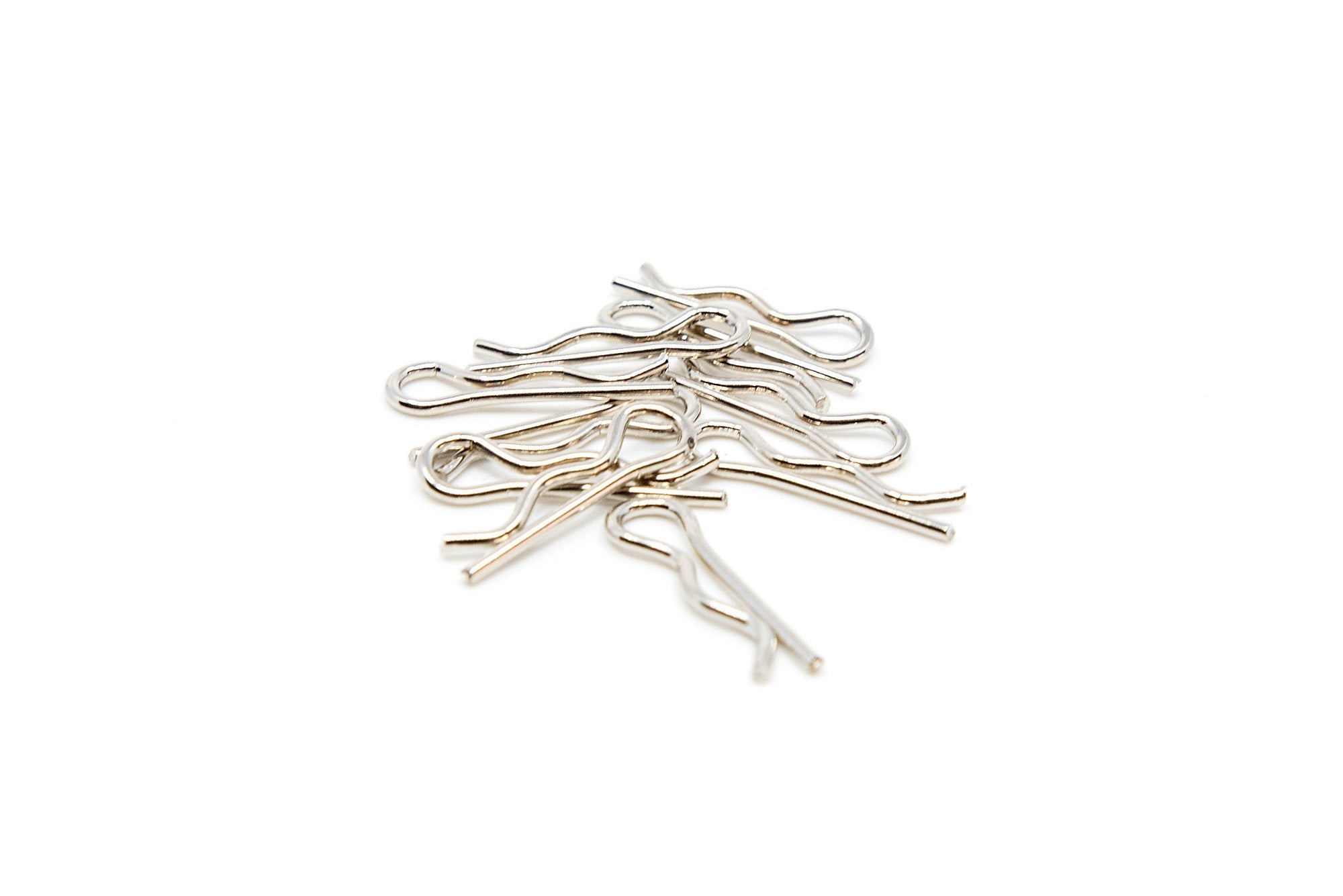 1UP Racing - Chrome Body Clips - 5-6mm Body Post - 10ea