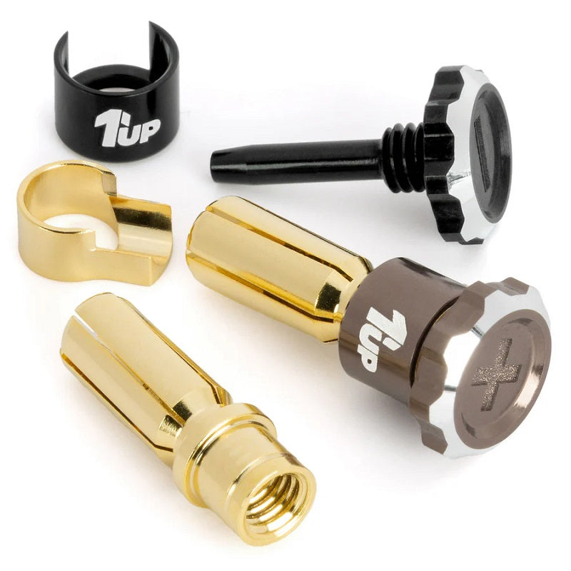 Lockdown Adjustable Bullet Plugs - 5mm - Gunmetal/Black