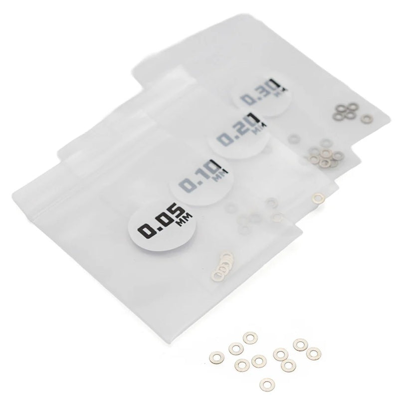 1UP Racing - MicroTune Shims - 2mm ID x 0.05, 0.10, 0.20, 0.30 - 10pcs