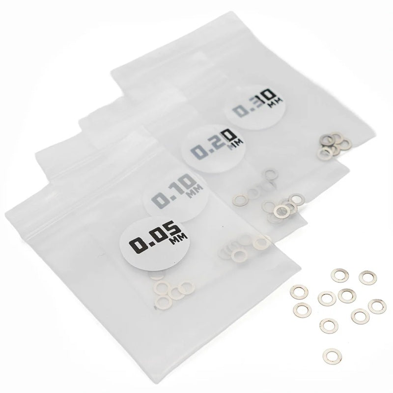 1UP Racing - MicroTune Shims - 3mm ID x 0.05, 0.10, 0.20, 0.30 - 10pcs