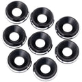 1UP Racing - 7075 LowPro Countersunk Washers, M3, Black Shine, 8pcs