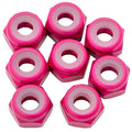 7075 Aluminum Locknuts, M3, Hot Pink, 8pcs