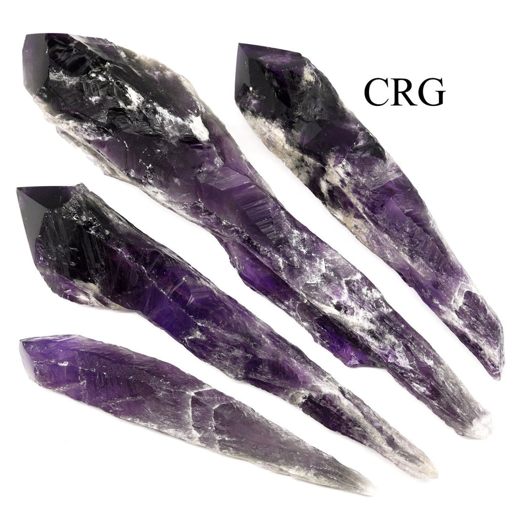 2 KILO LOT - Amethyst Top Polished Raw Scepter Points / 300-750 grams avg. per piece