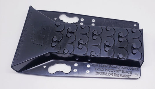 6X22 Expedition Sluice Box - Vortex Dream Mat | Gold Prospecting Equipment (Black)