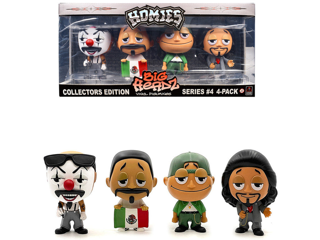 Homies - "Homies Big Headz" Series 4 Collector's Edition 4-Pack of Figures by Homies