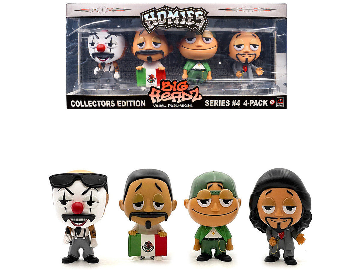 Homies - "Homies Big Headz" Series 4 Collector's Edition 4-Pack of Figures by Homies