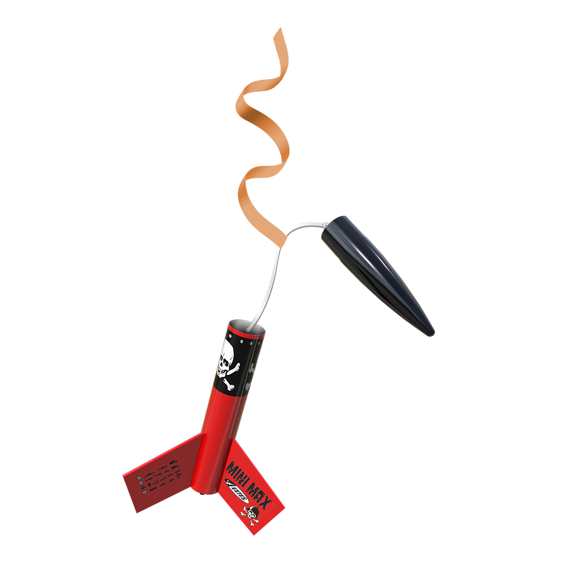 Estes Rockets - Mini Der Red Max™ Launch Set Rocket-Building Kit, Intermediate Mini Flying-Rocket-Model Kit for Ages 10+