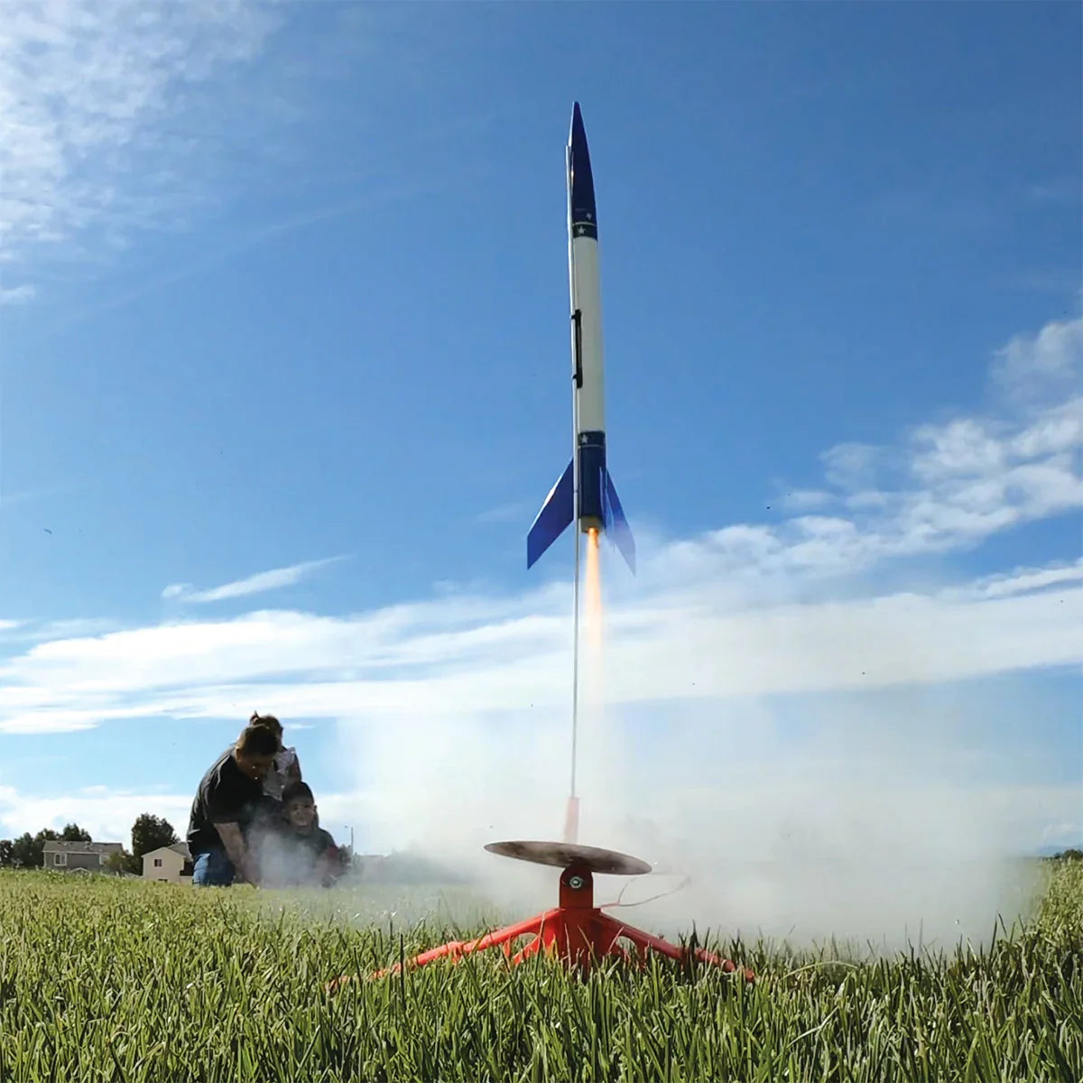 Athena X Starter Set Rocket-Building Kit, Beginner Flying-Rocket-Model Kit for Ages 10+