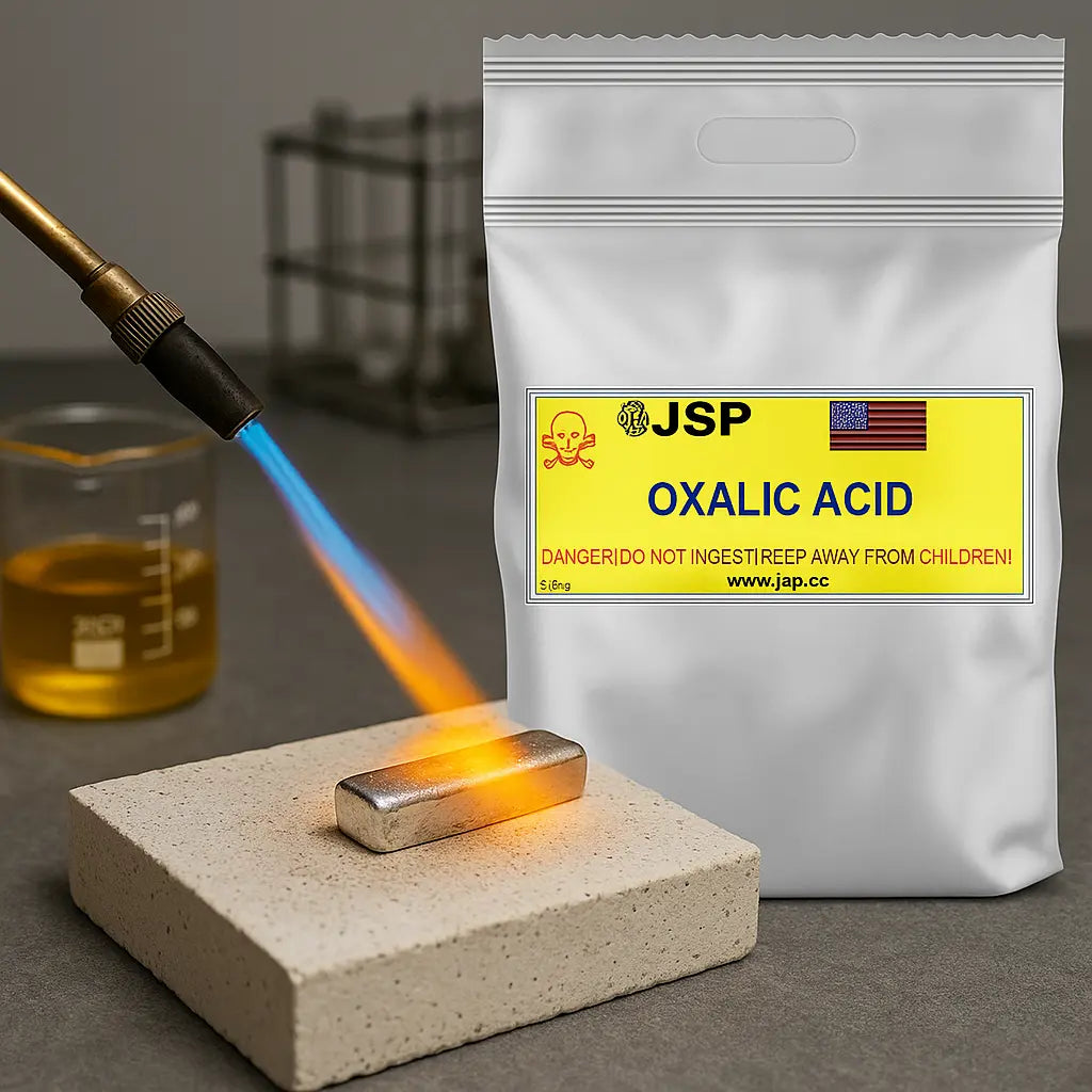 Oxalic Acid Powder – 1 lb Bag | Metal Cleaner, Rust Remover, and Refining Agent