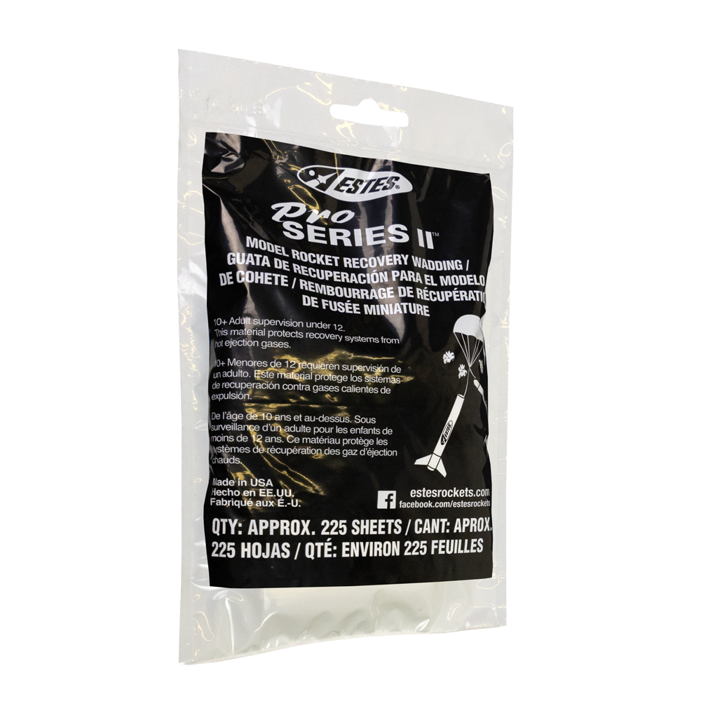 Estes Rockets - Pro Series II Recovery Wadding for Model Rockets (39 sheets)