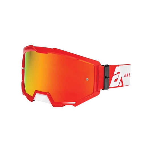 Answer Racing Apex 3 Youth Goggles (White/Red)