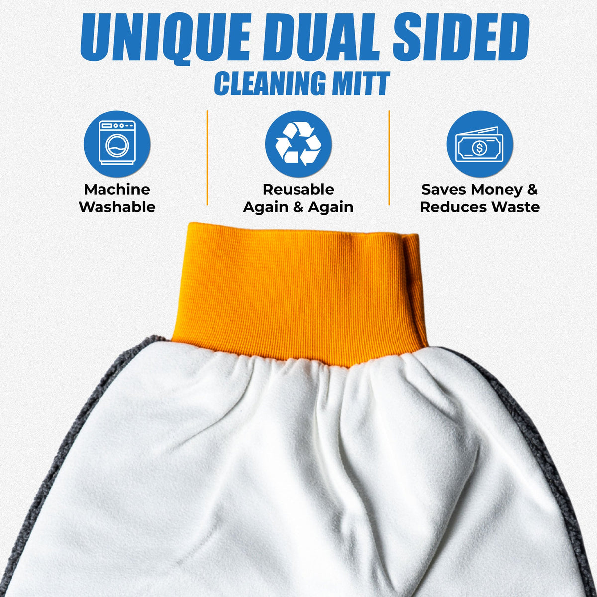 Flipper 2-in-1 Microfiber Aquarium Cleaning Mitt 1 Pack