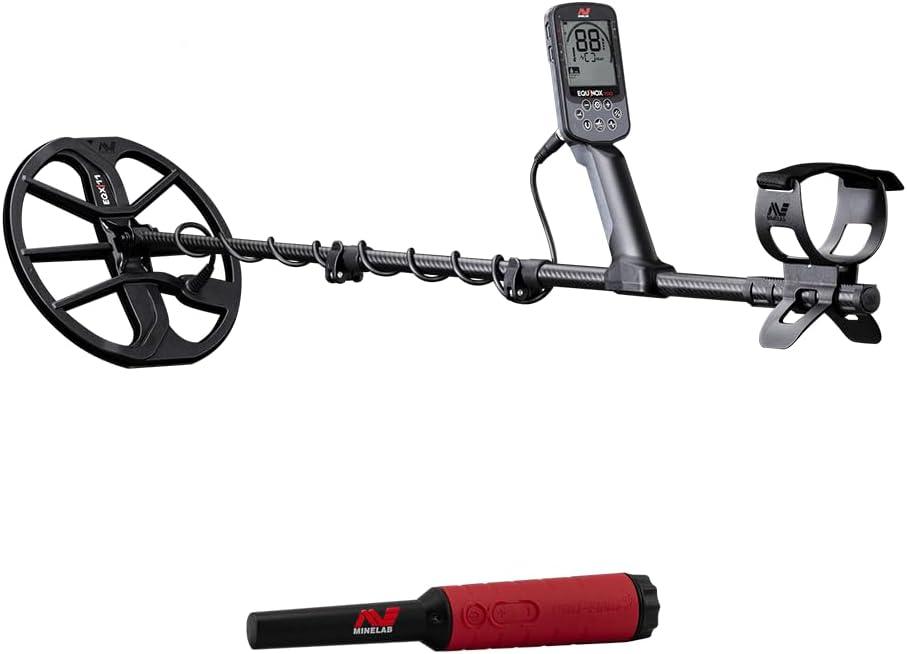 Detector de metales plegable multifrecuencia MINELAB Equinox 700 para adultos, incluye auriculares inalámbricos y localizador PRO-FIND 40